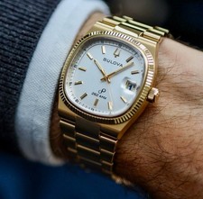 Orologio Uomo Bulova Precisionist Super Seville Tono Oro Zaffiro Argento 97B223