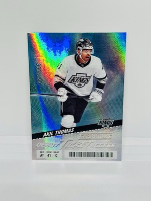2024-25 UD Credentials AKIL THOMAS Rookie Debut Ticket Access /999 Kings #144