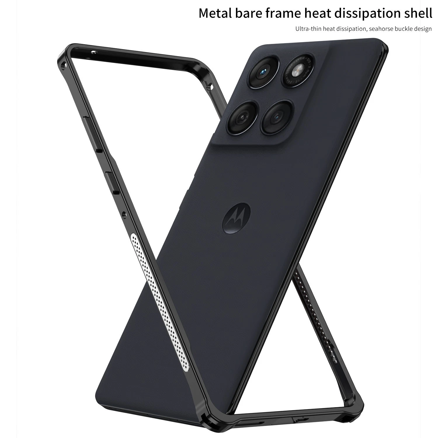 铝合金金属框架防撞盖适用于摩托罗拉 Edge 60 Fusion 60 Pro 60s - 第 2 张/共 20 张
