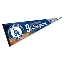 Los Angeles Dodgers 9 Time World Champions Premium Pennant