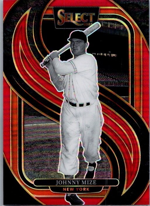 2025 Select #174 Johnny Mize Red Prizm /149
