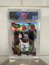 2024 Panini Select -Club Level Jake Matthews #264 Silver Prizm Die-Cut GEM 10 🔥