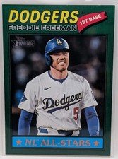 2026 Topps Heritage - Freddie Freeman #350 - Dark Green Bordered