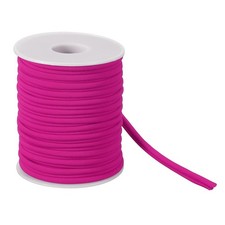 Nylon Elastic Cord, 1/4 Inch 21.87 Yard Stretchy Spandex Cord, Rose Red