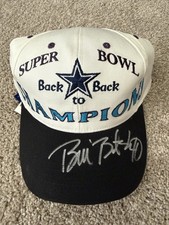 Bill Bates Signed Super Bowl XXVIII 28 Hat Cap Autographed Dallas Cowboys JSA