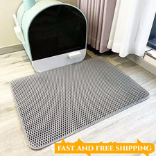 Cat Litter Mat Pet Toilet Non Slip Pet Litter Box Filter Mat Double Layer Wear R