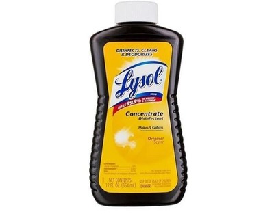 Lysol Concentrate Disinfectant Original Scent 12oz Makes 9 Gallons NEW HTF
