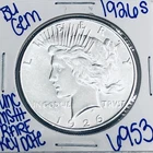 1926 S BU UNCIRCULATED SILVER PEACE DOLLAR AUTHENTIC U.S.MINT RARE KEY DATE 6953