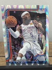 2025-26 Topps Chrome #177 Luguentz Dort RayWave Refractor