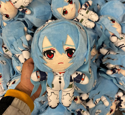 20cm Rei Ayanami Plush Toy Doll Cartoon Anime Plush Toy Kawaii Evangelion