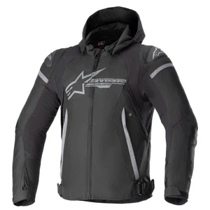 Alpinestars Zaca Mens Waterproof Textile Motorcycle Jacket - Black Grey