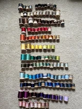 Lot 134Vintage OLD Wooden Sewing Thread SPOOLS All Sizes