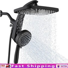 12 Inch Rain Shower Head Handheld High Pressure Anti-Clog Dual Function New