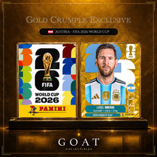 PANINI FIFA WORLD CUP 2026 GOLD CRUMPLE AUSTRIA 100% ORIGINAL ⚽🏆🔥 PICK YOURS