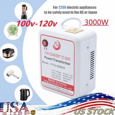 3000W Power Transformer Step Up Voltage Converter Adapter 110V-120V to 220V-240V