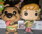 Funko Pop! Animation: Scooby Doo #626 and Shaggy with Sandwich Lot of 2 No Boxes