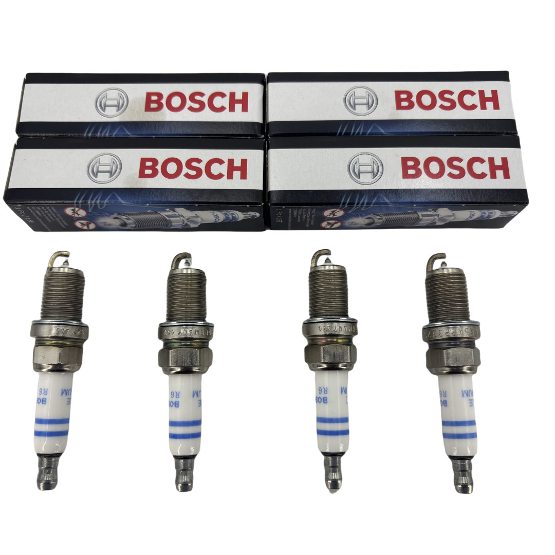 4 Bosch OEM Double Platinum Spark Plugs 06H905601A Set FR5KPP332S for VW AUDI
