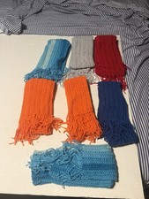 Lot of 7 hand knitted Scarf  s