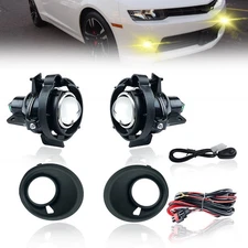 PROJECTOR BUMPER FOG LIGHT LAMP W/BEZEL+SWITCH FOR 14-15 CHEVY CAMARO LS LT 3.6L