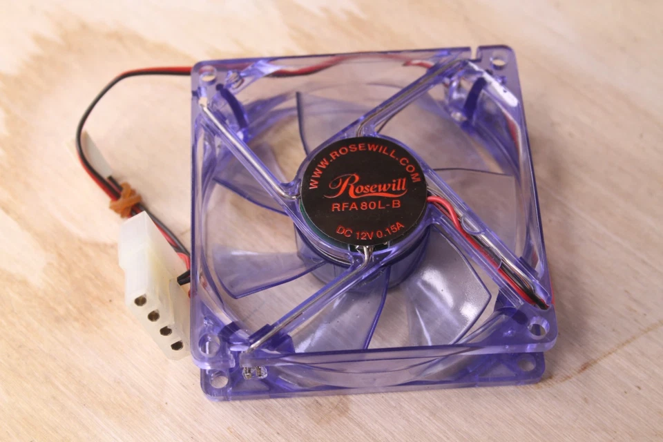 Rosewill 80mm Computer Case Fan Model RFA80L-B - Image 2 of 4