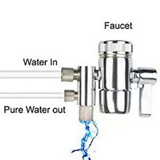 Two-way Faucet Adapter Diverter Valve For Water Filters Purifiers 1/4in TubingVF