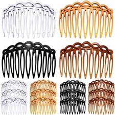 16 Pieces Women Hair Comb Accessories French Hair Side Combs Plastic Twist De...