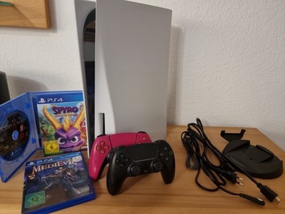 PlayStation 5 Disc Laufwerk, 2 Controller, 3 Spiele