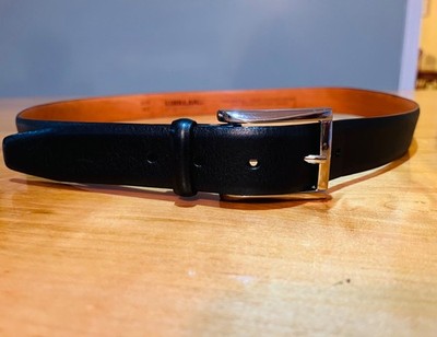 Italian Full Grain Leather Black Belt 40 Kirkland Signature Black Italian Full Grain Leather Belt Sz  main image 2