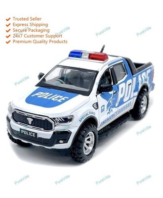 Game Phactory Pull Back Action Blue Hawk Polizei Notfall Spielzeug für Kinder...