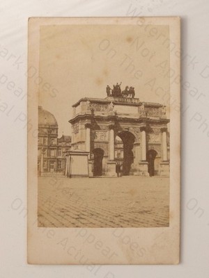 Arc De Triomphe Du Carrousel Louvre Paris Frankreich CDV Foto um 1860