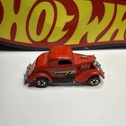 Vintage 1979 Hot Wheels 1934 Ford Coupe Red Hot Rod Flames