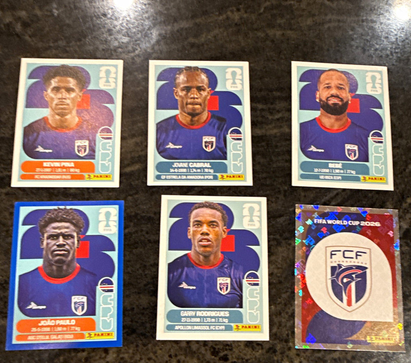 Panini FIFA World Cup 2026 FCF Foil Sticker Lot 6 CPV 1 8 10 15 16