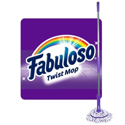Fabuloso Twist Mop, Self Wringing Floor Mop with Non Scratch Scrubber and Rem...