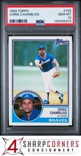 1983 TOPPS #792 CHRIS CHAMBLISS BRAVES PSA 10