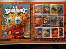 SKIFIDOL BRAINROT 2025 Panini Stickers COMPLETE SET+EMPTY ALBUM 300 STICKERS