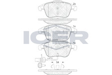 Bremsbelagsatz Vorne Ate-System für Audi A4 Allroad B8 8KH B9 8WH 8WJ ab 07->
