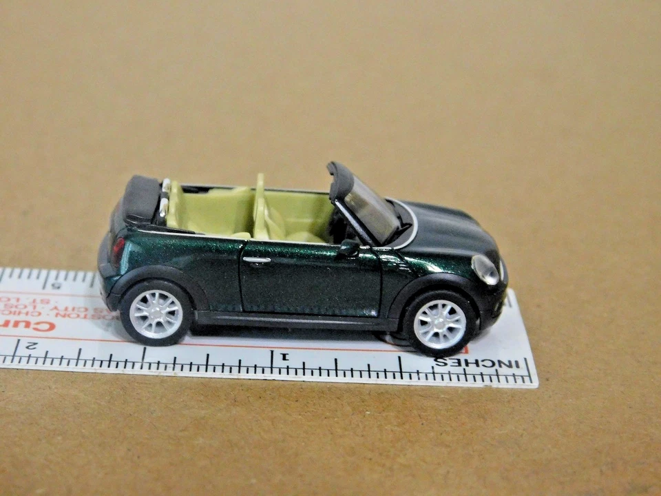 Herpa 034197 1/87 Mini Cooper Cabrio Dark Green NIB Box Damage On End Flap - Image 4 of 4