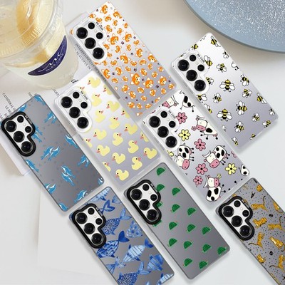 Adorable Animals Phone Case Laser Cover For Samsung Galaxy S24 Ultra S22 S23 S25