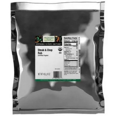 Organic Steak & Chop Grilling Rub 1 Lb By Frontier Coop