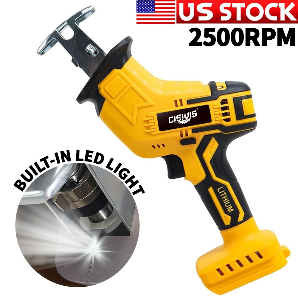 Cordless Electric Reciprocating Saw Versatile Cutting For Dewalt 20V