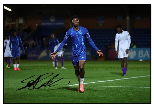 11173. Samuel Rak-Sakyi Signed Pictures (A4 Prints) Chelsea