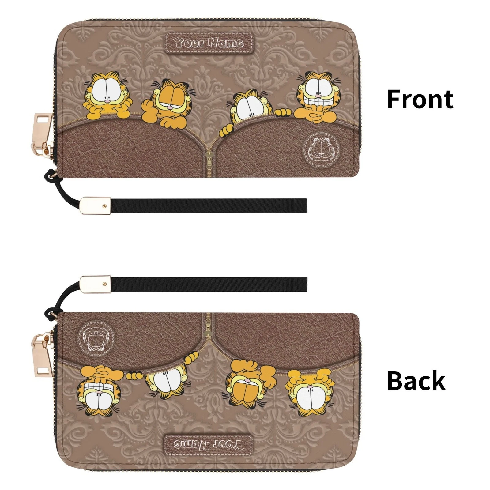 Garfield Handbag, Cartoon Cat Leather Bag, Funny Comic Character Handbag