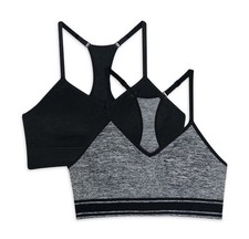 Athletic Works Girls Keyhole Seamless Bra, 2-Pack, Sizes Small NWT