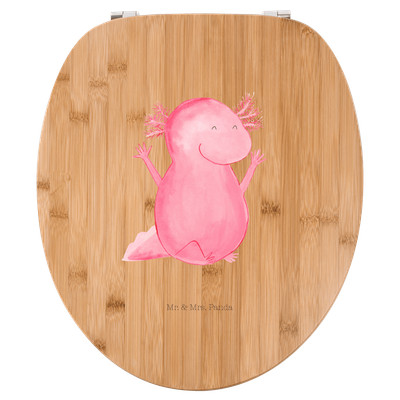 Motiv WC Sitz Axolotl Hurra - Geschenk Klobrille Lurch Freude Klodeckel Molch