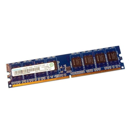 512Mo RAM RAMAXEL RML1520PG38D6F-667 240-Pin Dimm DDR2 PC2-5300U 667Mhz 1Rx8 CL5 - Imagen 1 de 1