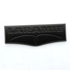 1 OEM Laramie Emblem Decal Tailgate Badge fits 1500 2500 3500 Black Matt