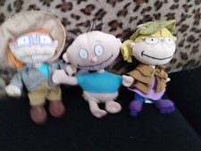 Rugrats Applause Safari Chuckie Detective Angelica Tommy 6" Plush Lot Of 3 READ