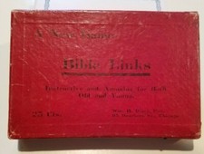 Old Religious Card Game Bible Links William Dietz Publisher Chicago Verses IOB