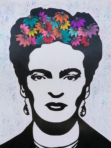 Frida Kahlo Pop XIII - CANVAS or PRINT WALL ART - Picture 2 of 2