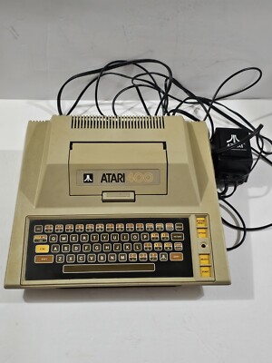 Vintage Atari 400 Computer System w/ Power Supply & Manual Powers On Untested